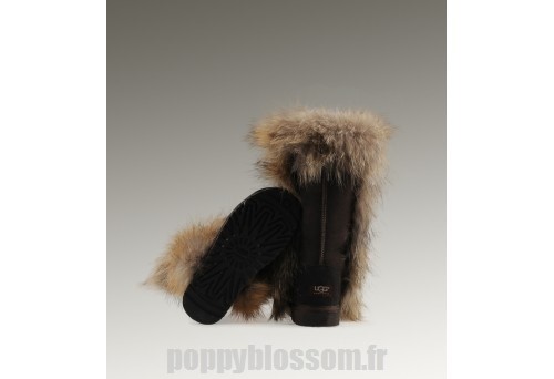 Rétention maximale Ugg-216 Grand Fur Black Fox Bottes